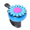 5 PCS Bicycle Bell Flower Aluminum Bell(Blue)