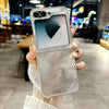 For Samsung Galaxy Z Flip6 5G Silver Edge PC Folding Phone Case(Glacier)