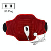 Adjustable Temperature Timing Waist Thermal Compression Heated Belt US Plug 120V(Wine Red)