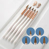 Crystal Light Therapy Pull Line Smudge Nail Pen, Color: 5 PCS/Set White Pearl