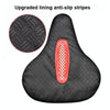 Bicycle Seat Cover Thickened Silicone Shock-absorbing Saddle Cover(Green)