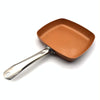 CX-009 10-inch Copper Wire Frying Pan Aluminum Pan, Style:Without Cover