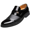 Men Summer Hole Shoe Slip-on Dress Business Shoes, Size:45(Black Sandals)