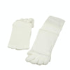 Massage Five-finger Socks Thickened Open-toed Socks, Color: White