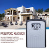 Large Wall Mounted Key Safe Box - 10,000 Combination Lock (Red)