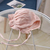 MZ4790 Cotton Baby Princess Hat Lacing Cloth Hat, Size: 44-48cm(Light Blue)