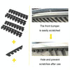 8pcs /Set Car Bumper Serrated Anti-collision Plate Decoration(Black)