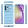 For Samsung Galaxy A36 5G Magic Shield TPU + Flannel Phone Case(Light Blue)