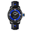 SKMEI 9211 Fashion Sports Stereo Dial Luminous Pointer Creative Watch Business Trend Men Quartz Watch(Blue)
