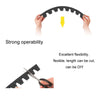 8pcs /Set Car Bumper Serrated Anti-collision Plate Decoration(Carbon Pattern)
