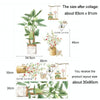 Wall Decoration Plant Stickers Living Room Sofa Background Decorative Wallpaper 30x90cm