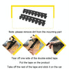 8pcs /Set Car Bumper Serrated Anti-collision Plate Decoration(Black)