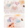 100 PCS A368 Heart Shape Thanks Greeting Card(Lignt Pink)