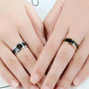 Smart Temperature Ring Stainless Steel Personalized Temperature Display Couple Ring, Size: 9(Yellow)