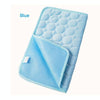 Cooling Mat for Dogs & Cats, 63x50cm (Blue) - Ice Silk Summer Pet Bed