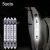 5sets Car Opening Door Anti-Collision Safety Warning Reflector(Diamond White)