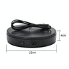 22cm Electric Rotating Turntable Display Stand Live Video Shooting Props Turntable Jewelry Shoes Display Platform, US Plug(Black)