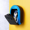 Wall Mounted Key Safe Box - 4 Digit Combination Lock (Black)