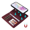 For Samsung Galaxy A36 5G BETOPNICE BN-005 2 in 1 Detachable Imitate Genuine Leather Phone Case(Wine Red)