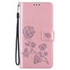 For Xiaomi Redmi Note 10 Rose Embossed Horizontal Flip PU Leather Case with Holder & Card Slots & Wallet(Rose Gold)