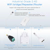 VONETS VAP11G-500S High Power CPE 20dbm Mini WiFi 300Mbps Bridge WiFi Repeater Signal Booster, Outdoor Wireless Point to Point, No Abstacle(White)