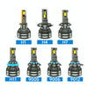 18 LED Three Copper Tube Aluminum Alloy Waterproof Thick Car Headlights, Bulb: 9006
