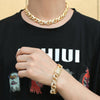 16 Inch Silver Micro-Inlaid Zircon Hipster Large Hip-Hop Necklace Chain