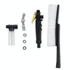 High Pressure Car Wash Nozzle Soft Bristle Long Handle Brush Foam Bottle Tool Set, Specification: Set 1