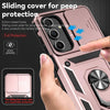 For Samsung Galaxy A16 5G Sliding Camshield Holder Phone Case(Rose Gold)