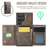 For Samsung Galaxy S23 Ultra 5G DG.MING MAGKING-K2 Series MagSafe RFID Card Bag Detachable Phone Case(Coffee)