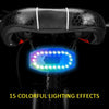 BF-915 Rechargeable 60 Lumen Colorful Light Bicycle Bike Tail Light Helmet Warning Light