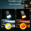 V20 Portable Keychain Light Rechargeable Bright Mini Flashlight(Black Red Light)