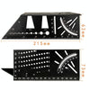 3D Woodworking Stop Gauge Aluminum Alloy Multi-function Angle Ruler