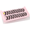 10pairs /Box Russian Strip Lashes 7D Imitation Mink Volume Fluffy Natural False Eyelashes 7D-08
