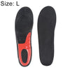 1 Pair Military Training Shock Resistance Sports Insoles Soft and Comfortable Stretch Thick Insoles, Size: L(43-46 Yards)(Black)