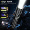 S2301 30W White Laser Wick 1000LM Telescopic Zoom LED Flashlight(Black)