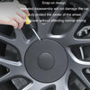 For 2024 Tesla Model 3 4pcs /Set Wheel Center Cover Modification Accessories(Matte Black)