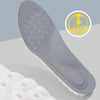 1pair Thickened Arch Support Cushioning Shock Absorbent Sweat Anti-Odor Breathable Insoles, Size: 37-38(Grey)