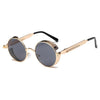 Metal Round Frame Steampunk Retro Sunglasses for Men Women(2)