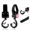 2 PCS/LOT Baby Stroller Accessories Hook Multifunction Baby Stroller Black Plastic Hook(Pink)