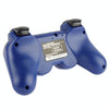 Double Shock III Wireless Controller, Manette Sans Fil Double Shock III for Sony PS3, Has Vibration Action(with logo)(Blue)