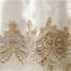 Classical Tablecloth Table Decor Jacquard Lace Elegant Table Cloth, Size:180cm Round(Light Brown)