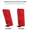 For Samsung Galaxy S25+ 5G Stereoscopic Holder Sliding Camshield Phone Case(Red)