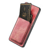 For Samsung Galaxy A55 5G Retro Leather Card Bag Magnetic Phone Case(Pink)
