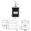 HANPOSE  17HS6401S 12V 1.7A 60mm 70N.cm  4-lead Stepper Motor