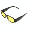 UV Protection Yellow Resin Lens Reading Glasses with Currency Detecting Function, +2.50D