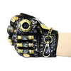 Punk Biker Half Finger Gloves Halloween Accessories(S)