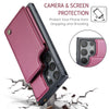 For Samsung Galaxy S25 Ultra 5G CaseMe C22 Card Slots Holder RFID Anti-theft Phone Case(Red)
