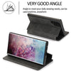 For Samsung Galaxy Note10+ Knight Magnetic Suction Leather Phone Case(Black)