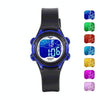 JNEW 9688-4 Children Multi-Function Colorful Backlight Waterproof Sports Electronic Watch(White)